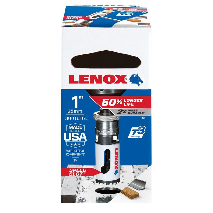 Lenox 3001616L Bi-Metal Speed Slot Hole Saw with T3 Technology, 1"