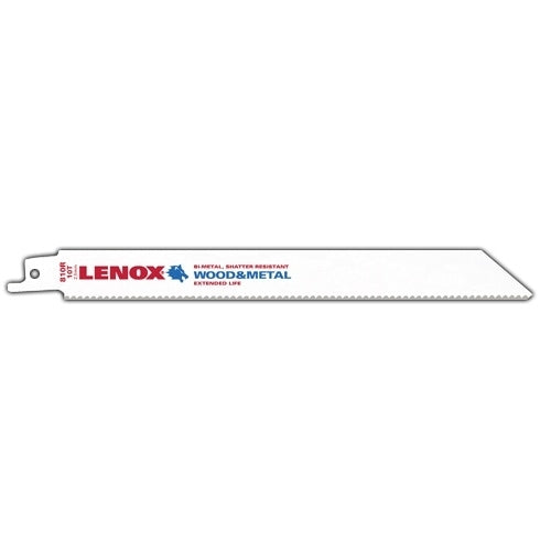 Lenox 20580810R 810R General Purpose Bi-Metal Reciprocating Saw Blades, 8-inch, 10 TPI (Pack of 5)