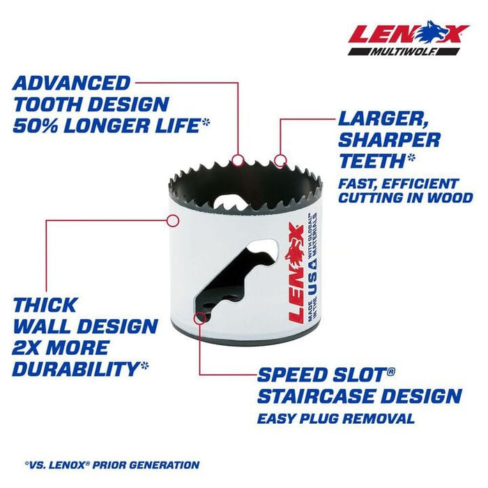 Lenox 3003232L Bi-Metal Speed Slot Hole Saw with T3 Technology, 2"