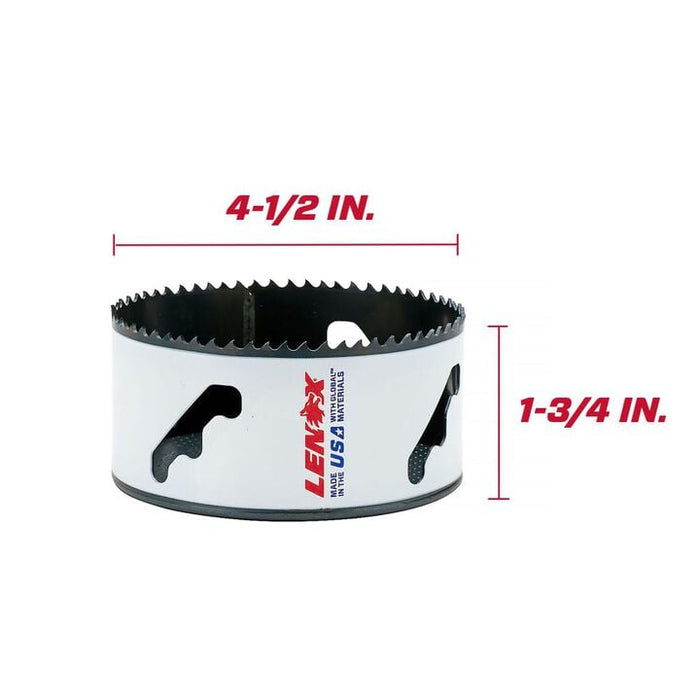Lenox 3007272L Bi-Metal Speed Slot Hole Saw with T3 Technology, 4-1/2"