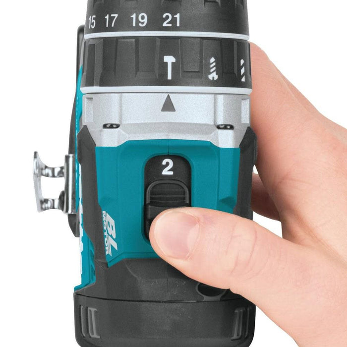 Makita 18V LXT Lithium‑Ion Compact Brushless Cordless 1/2" Hammer Driver‑Drill
