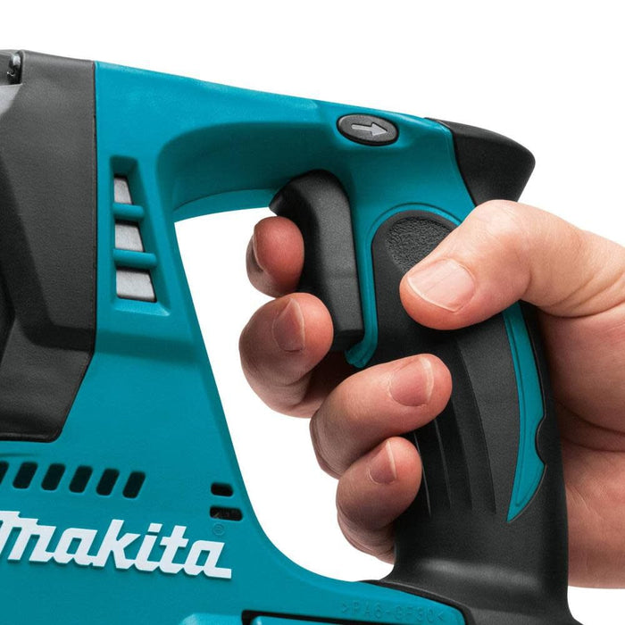 Makita XRH01T 18V LXT Brushless 1" SDS-PLUS Rotary Hammer Kit, var. spd., rev., case (5.0Ah) & FREE Makita BL1850B