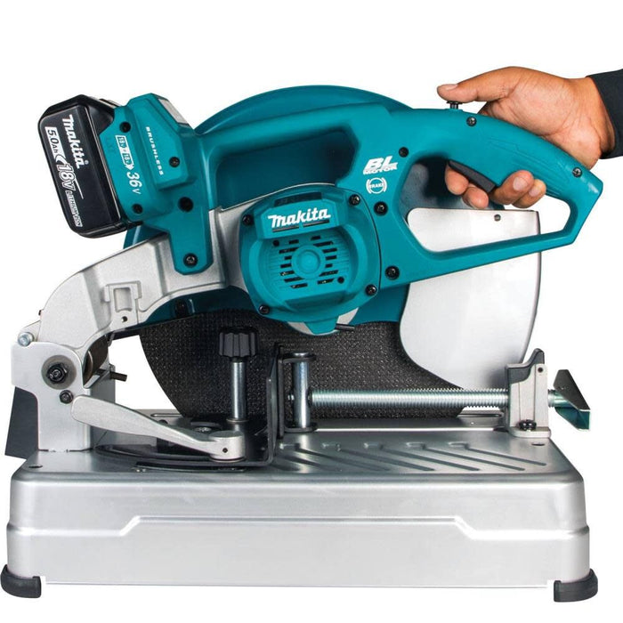 Makita (XWL01PTREN) 18V LXT Lithium-Ion Brushless Cordless 14" Cut-Off Saw Kit (5.0Ah) (Open Box/Excellent Condition)