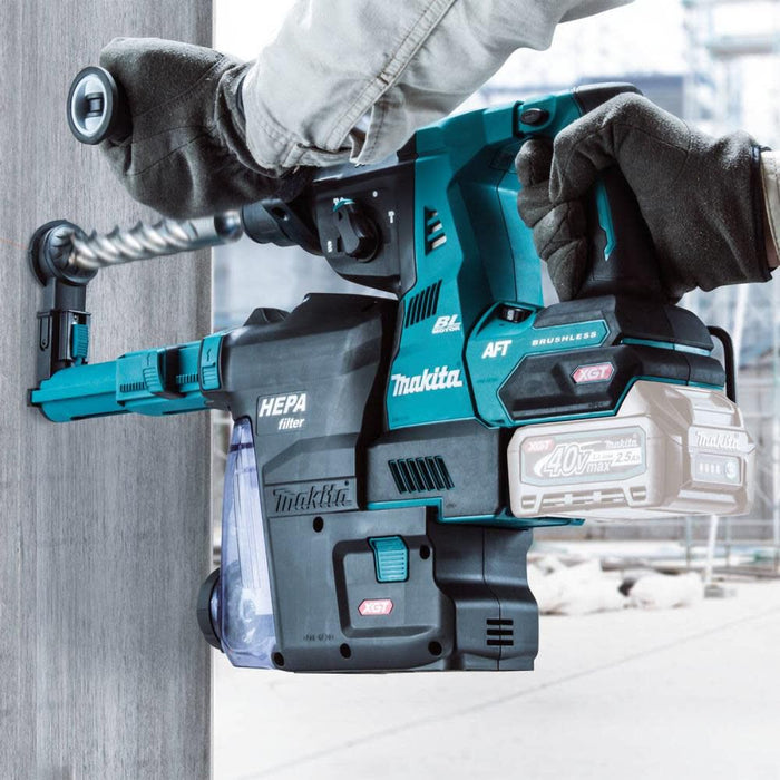 Makita (GRH01ZW) 40V max XGT 1 1/8in AVT Rotary Hammer with Dust Extractor (Bare Tool)