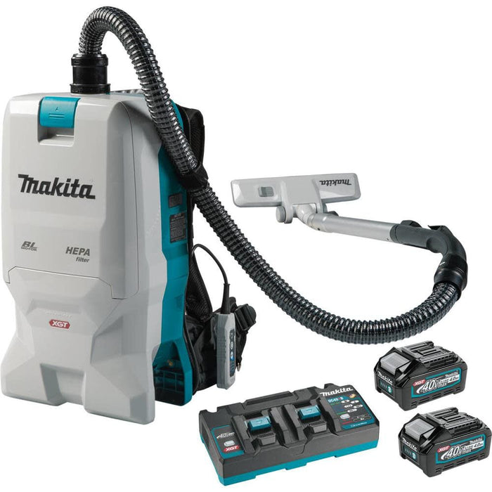 Makita 40V Max XGT 6 Quart HEPA Filter Backpack Dry Vacuum Brushless Cordless Kit