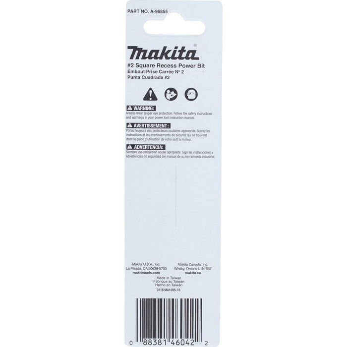 Makita (A-96855) ImpactX #2 Square Recess 3‑1/2″ Power Bit