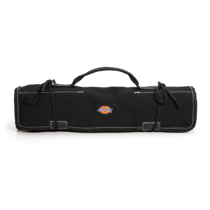 Dickies 57060 Large Wrench/Screwdriver Organizer Roll for Mechanics, 23 Tool Pockets, Durable Canvas Construction, 26 in. x 14.25 in. Unrolled, Black