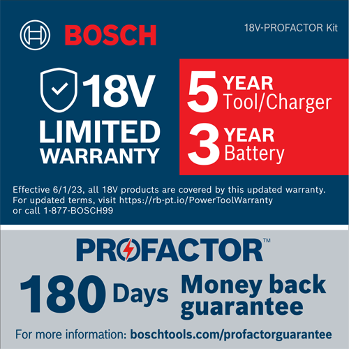 Bosch GBH-18V-45CK24 PROFACTOR 18V Connected-Ready SDS-max 1-7/8 In. Rotary Hammer Kit with (2) CORE18V 8 Ah High Power Batteries