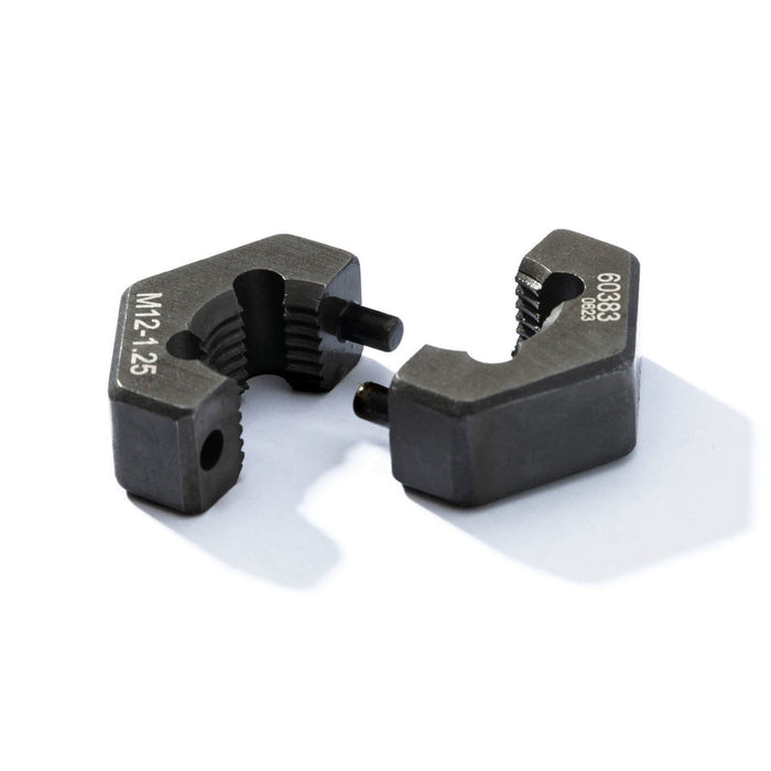 Steelman Professional M12-1.25 Metric Split Die Thread Chaser, Indexing Pins, Steel, Repairs Threads on Wheel Studs and Bolts