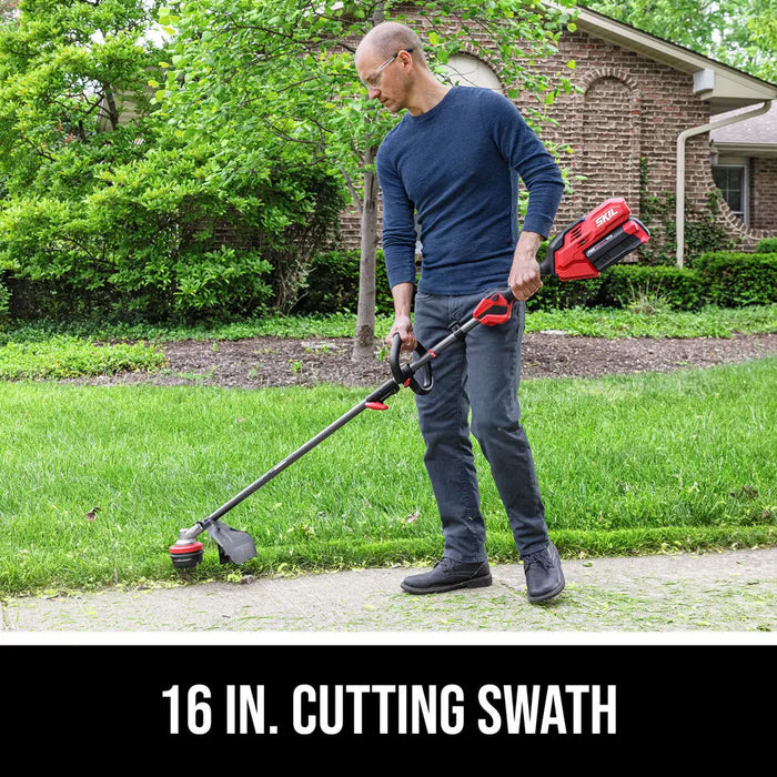 SKIL PWR CORE 40️ Brushless 40V 16 In. Power Head String Trimmer Kit