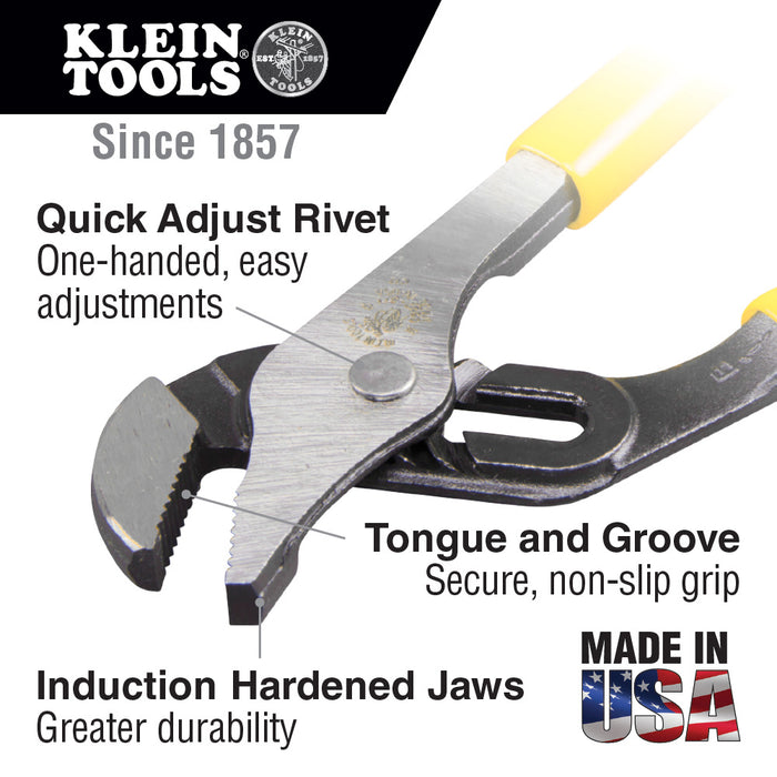 Klein Tools D50210 Pump Pliers, 10-Inch
