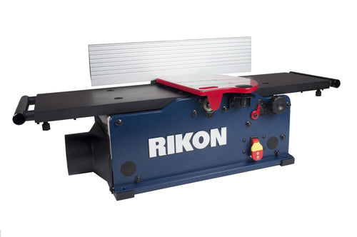 RIKON Power Tools 8" Benchtop Jointer with Helical Style carbide Cutter Head & SP Coated Aluminum Table.