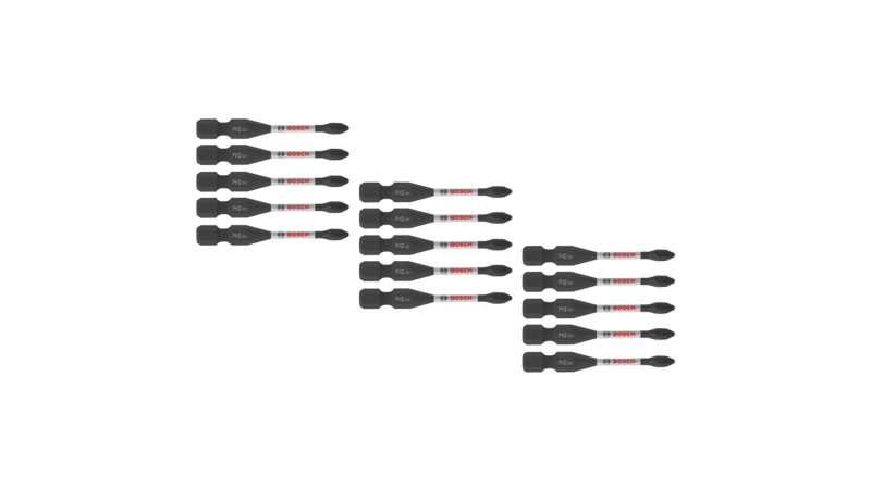 BOSCH 15 pc. Driven 2 In. Impact Phillips #2 Power Bits