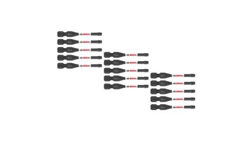BOSCH 15-Pack 2 In. Driven Square #2 Impact Tough Screwdriving Power Bits
