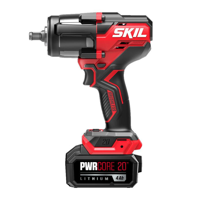 SKIL PWRCORE 20️ Brushless 20V 1/2In Mid-Torque Impact Wrench Kit