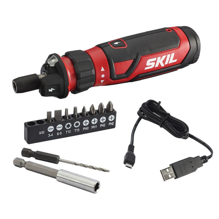 SKIL Rechargeable 4V Screwdriver with Circuit Sensor Technology-SD561201