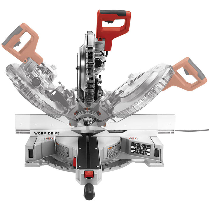 SKIL 12 In. Worm Drive Dual Bevel Sliding Miter Saw with Diablo Blade