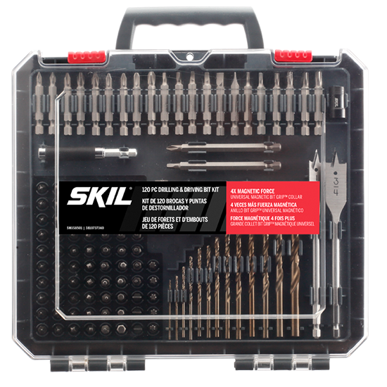 SKIL 120-Piece Drilling and Driving Set with Bit Grip
