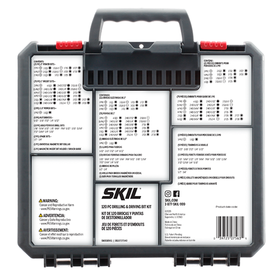SKIL 120-Piece Drilling and Driving Set with Bit Grip