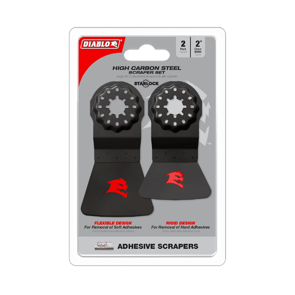 Diablo DOSSCRP2 Starlock High Carbon Steel Oscillating Scraper Set for Adhesive Removal