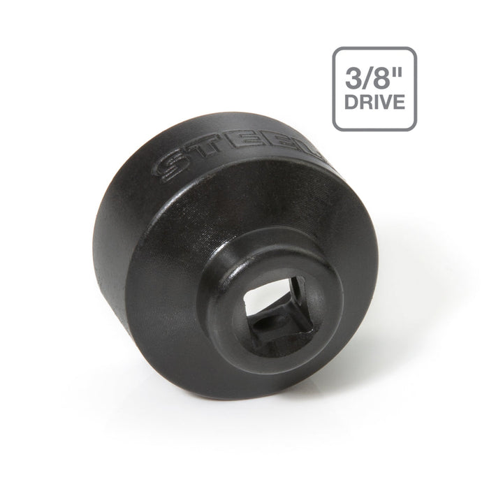 Steelman 95651 32mm Low Profile Oil Filter Wrench Socket for GM, Saturn, Saab, Chevrolet, and Others, 3/8-Inch Drive