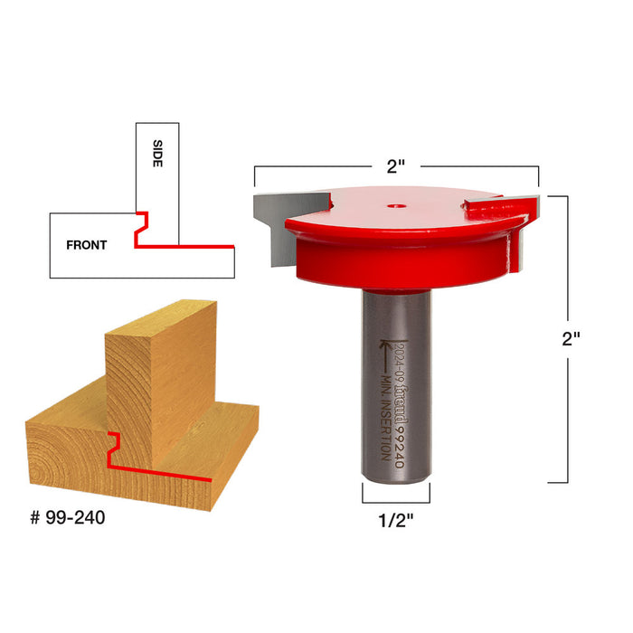 Freud 99-240 2" Diameter Drawer Lock Bit with 1/2" Shank