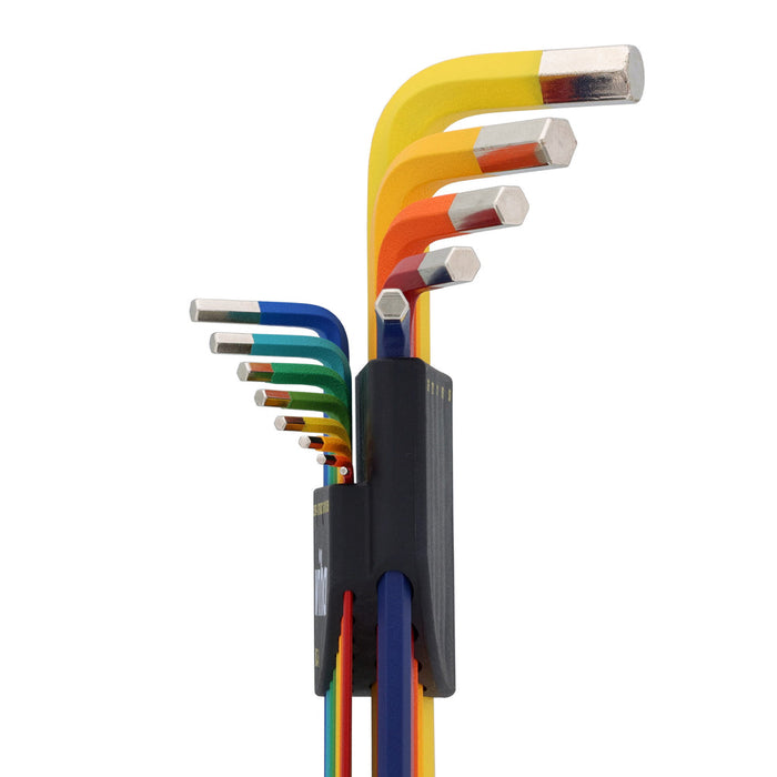 Wiha 13 Piece Ball End Color Coded Hex L-Key Set - Inch