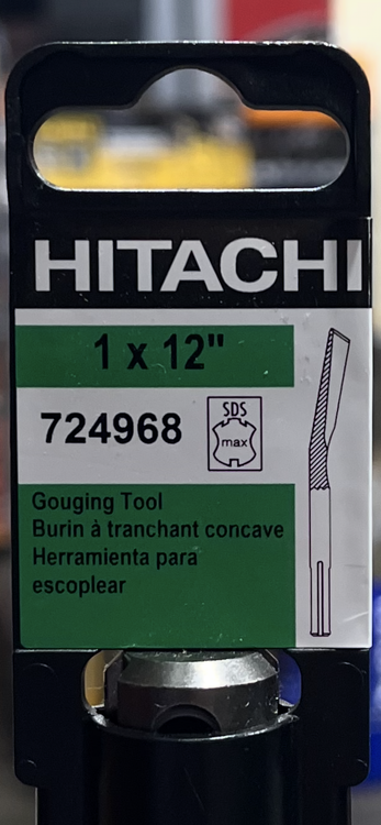 Hitachi 724968 SDS Max 1-Inch x 12-Inch Gouge