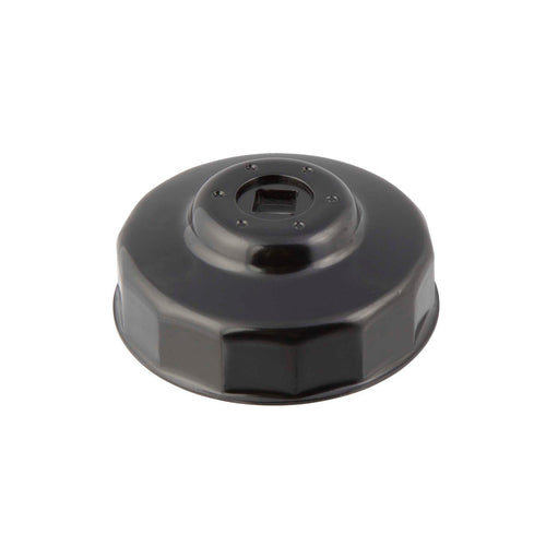 Steelman 06139 Low Profile Oil Filter Cap Wrench Socket 74mm x 14 Flute, 3/8-inch Drive, Heavy Duty Chrome Vanadium Steel