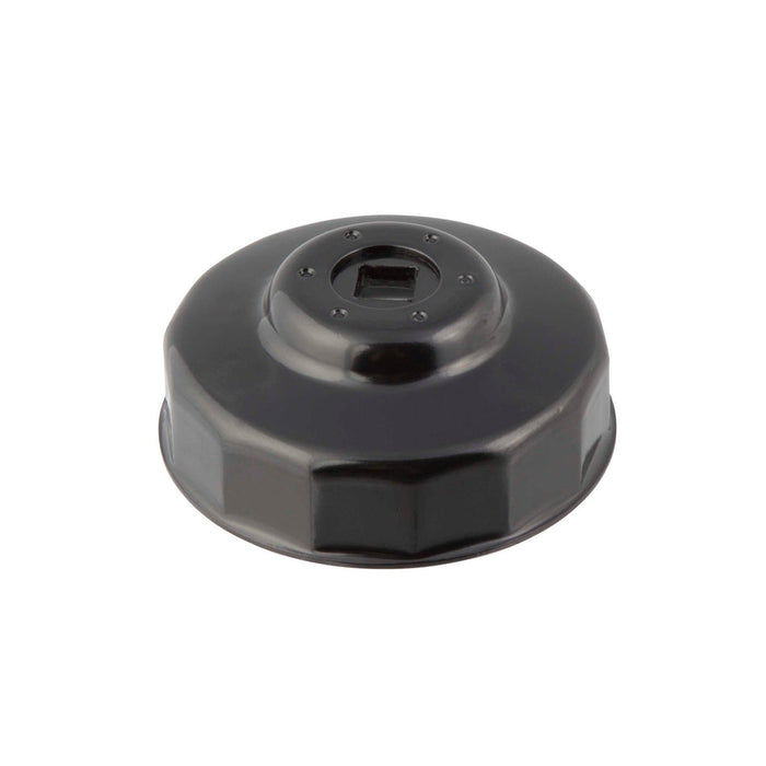 Steelman 06139 Low Profile Oil Filter Cap Wrench Socket 74mm x 14 Flute, 3/8-inch Drive, Heavy Duty Chrome Vanadium Steel