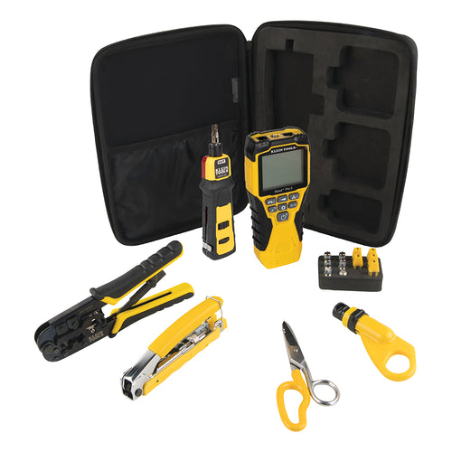 Klein Tools VDV001-819 VDV Apprentice Cable Installation Kit with Scout Pro 3, 6-Piece