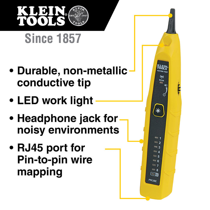 Klein Tools VDV500-705 Tone & Probe Test and Trace Kit
