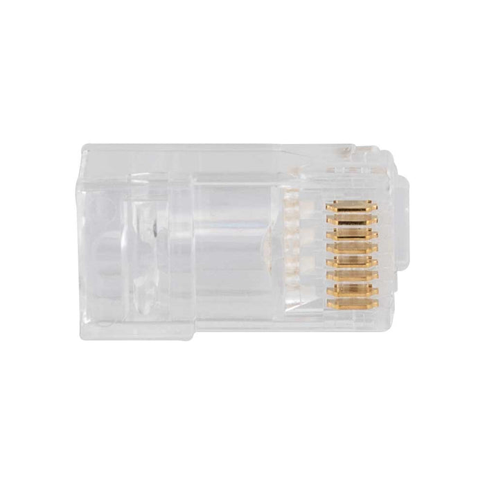 Klein Tools VDV826-704 Pass-Thru Modular Data Plugs, RJ-45-CAT6A, UTP (Pack of 50)