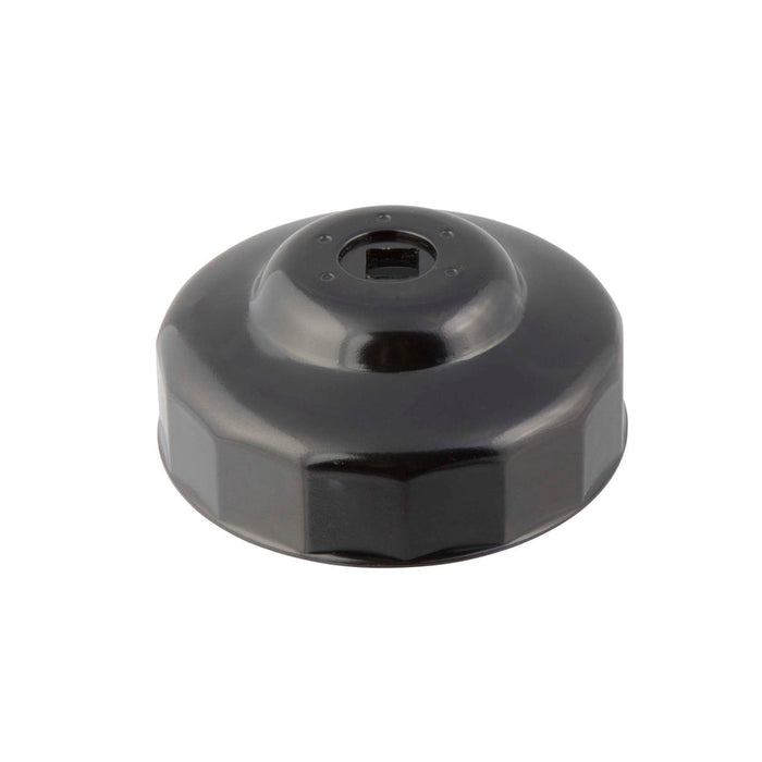 Steelman 06128 90mm x 15 Flute Oil Filter Cap Wrench, 3/8-inch Drive, Low-Profile Design for Confined Space