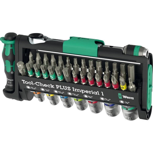 Wera Tools 5049060001 Chrome-Vanadium Tool-Check Plus Imperial 1 Set, 39 Pieces
