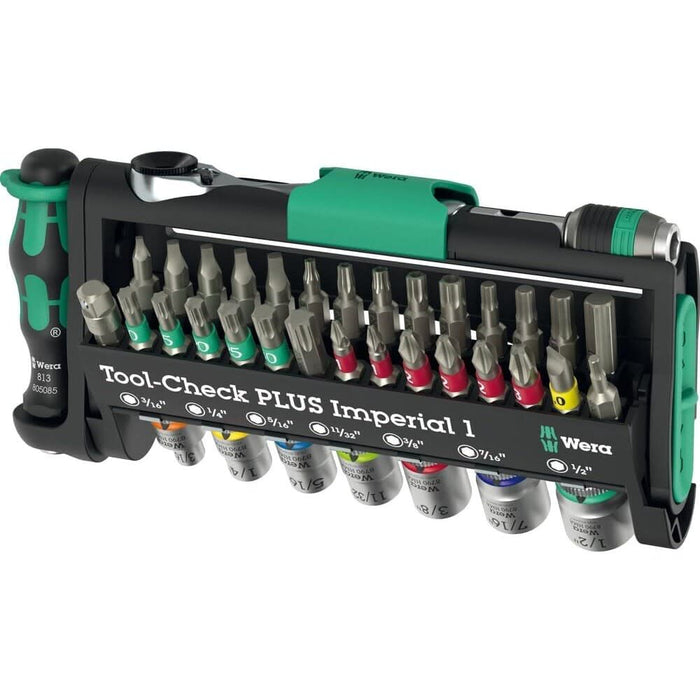 Wera Tools 5049060001 Chrome-Vanadium Tool-Check Plus Imperial 1 Set, 39 Pieces