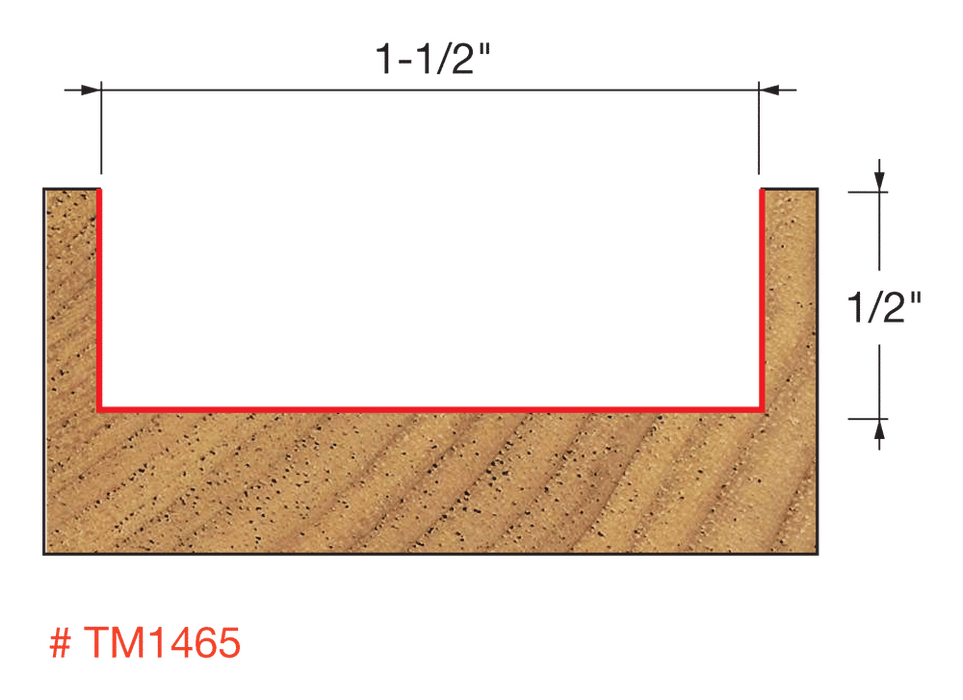 Freud TM1465 Spoilboard Surfacing & Rabbeting Bit