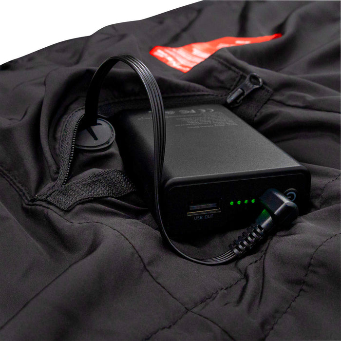 [USED-LIKE NEW] Radians RHG-V201B-M Women's Heated Puffer Vest Kit with Battery, Black, Medium