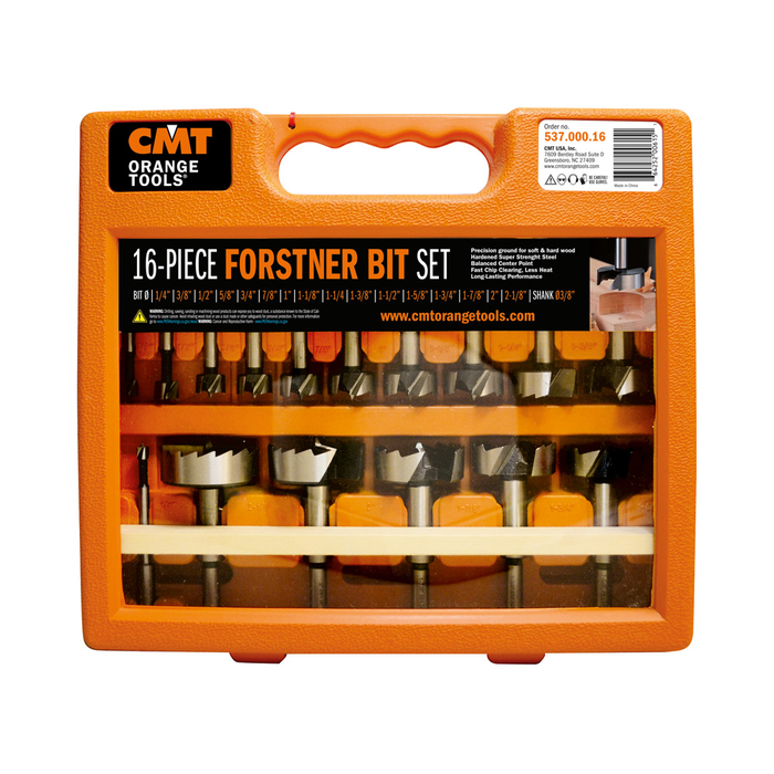 CMT 16-Piece Forstner Bit Set