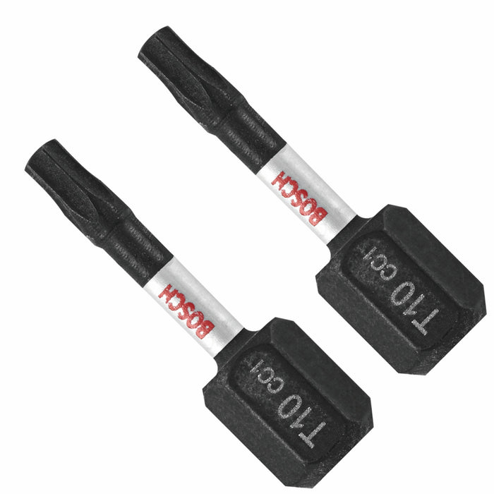 Bosch ITDT10102 - 2 pc. Driven 1 In. Impact Torx #10 Insert Bits