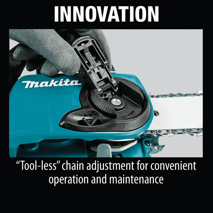 Makita 18V LXT Brushless 16" Chain Saw Kit, 4 ea. BL1850B battery, dual port charger (5.0Ah)