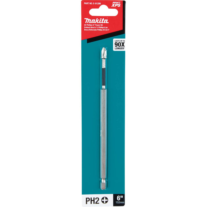 Makita E-01286 - Impact XPS #2 Phillips 6" Power Bit