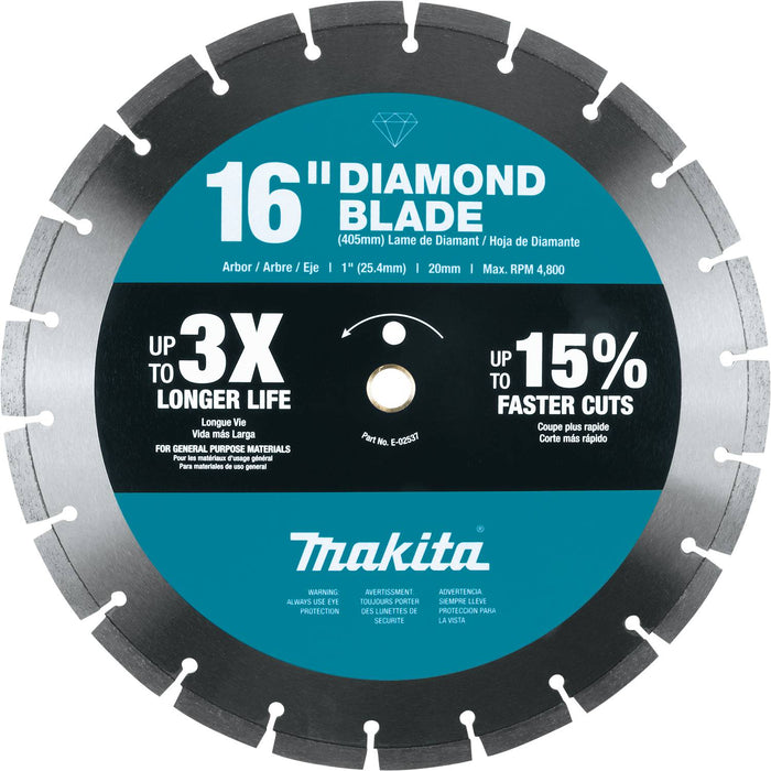 Makita E-02537 - 16" Diamond Blade, Segmented, General Purpose