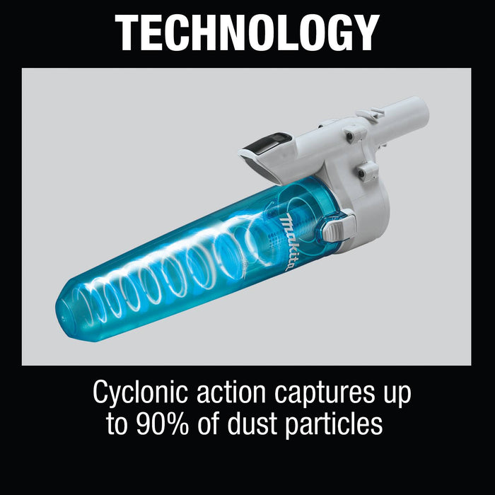 White Cyclonic Vacuum Attachment w/ Lock