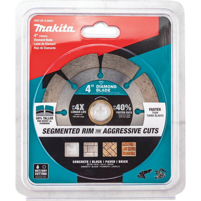 Makita B-69587 - 4" Diamond Blade, Segmented, General Purpose