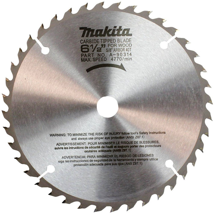 Makita 6-1/2 In. Carbide Blade 40T