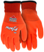 Ninja® Ice Insulated Work Gloves 15 gauge Orange Nylon with Acrylic Terry Interior Fully Coated with HPT