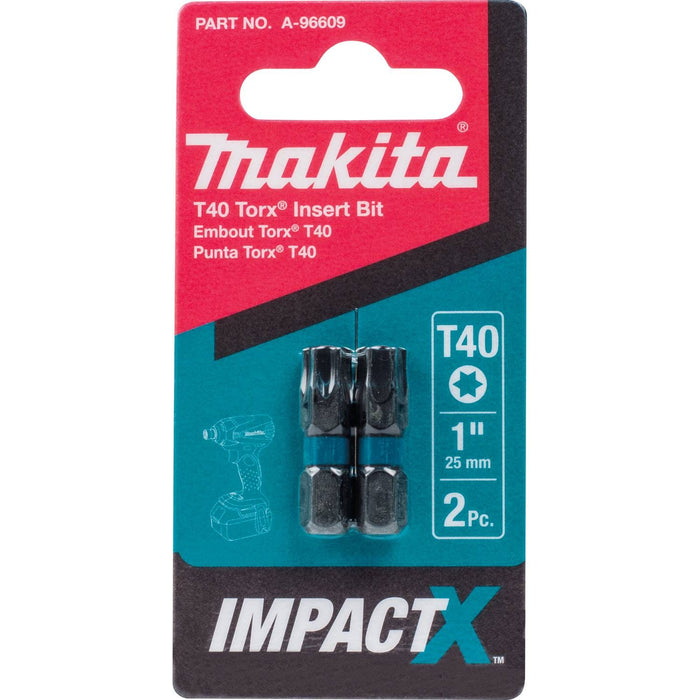 Makita Impact X T40 Torx 1″ Insert Bit (2-Pack)