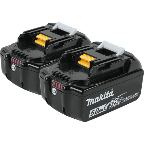 Makita (BL1850B-2) 18V LXT 5.0 Ah Lithium-Ion Battery 2-Pack