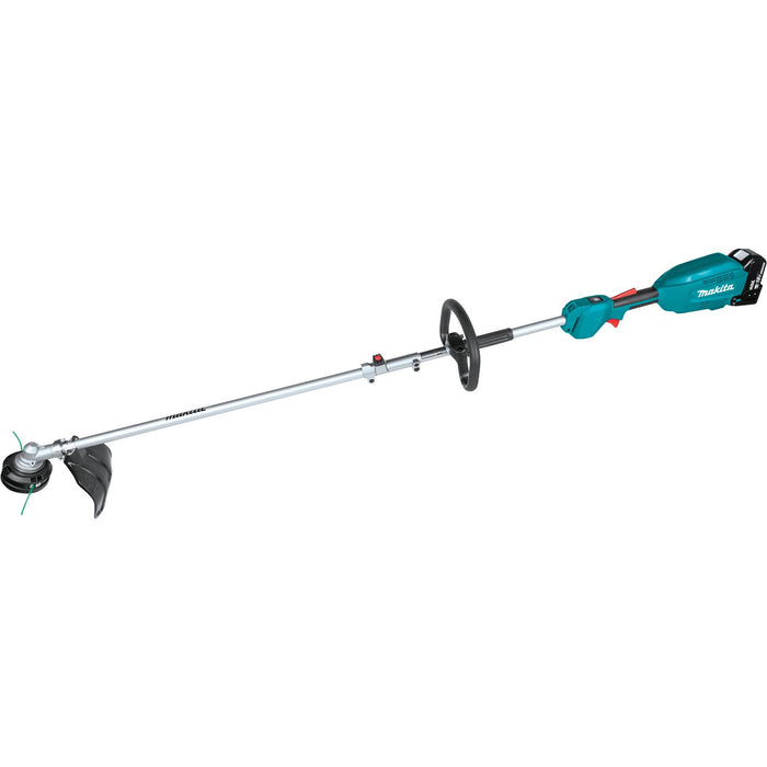 Makita XUX02SM1X4 - 18V LXT Lithium-Ion Brushless Cordless Couple Shaft Power Head Kit w/ 13" String Trimmer & 10" Pole Saw Attachments, with one battery (4.0Ah)